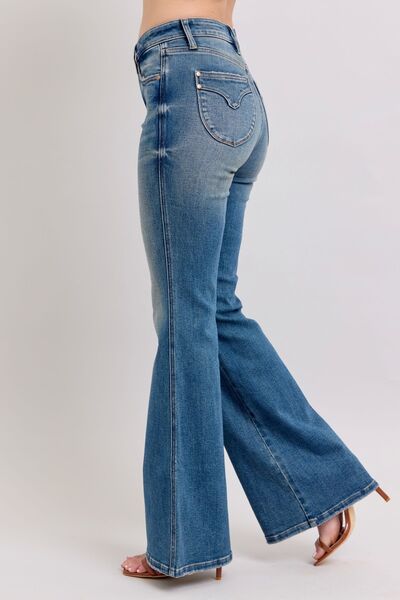 High-waisted tummy control jeans