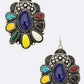 Squash Blossom Western Enamel Earrings