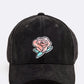 Rose Patch Suede Cap