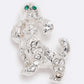 Crystal Poodle Lapel Pin