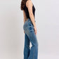 Mid-rise slimming jeans