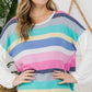 PLUS MULTI STRIPE MIXED BOXY TOP - Rebel K Collective