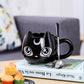 Cartoon Cat-shaped Ceramic Cup High Temperature Resistance Couple's Cups Ceramic Cup Creative Large Capacity Mug