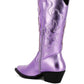 Cowby Metallic Faux Leather Cowboy Boots