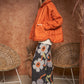 Flower Printed Casual Cozy Full Long Wide Pants