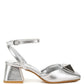 Griselda Brooch Detail Ankle Strap Sandals