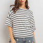 Pocketed striped t-shirt