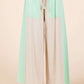 Color block wide leg pants