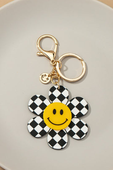 Smiley face keychain