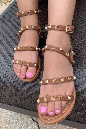 Strappy Sandal with Studs - Rebel K Collective