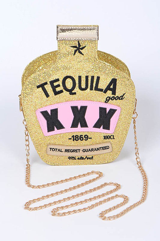 Glitter Tequila Iconic Swing Box Clutch