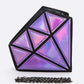 2 Tone Holographic Iconic Diamond Clutch Bag