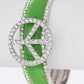 Crystal, Peace, Sign, Enamel, Hinge, Bangle - Rebel K Collective