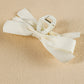 Black Solid Color Ribbon Bow Decor Hair Clip