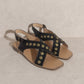 OASIS SOCIETY Kylie - Studded Cross Band Sandal