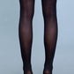 Opaque Nylon Thigh Highs