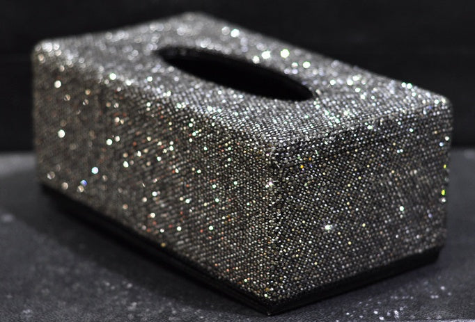 Creative High-End Crystal Diamond-Studded Tissue Box