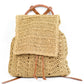 Woven Straw Backpack