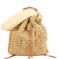 Woven Straw Backpack