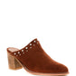 LESLIE STACKED HEEL MULES