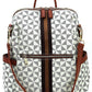 PM Monogram Striped Convertible Backpack