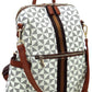 PM Monogram Striped Convertible Backpack