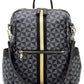 PM Monogram Striped Convertible Backpack