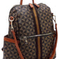 PM Monogram Striped Convertible Backpack