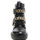 BILLY ATTA GIRL METAL CHAIN DETAIL BIKE BOOT