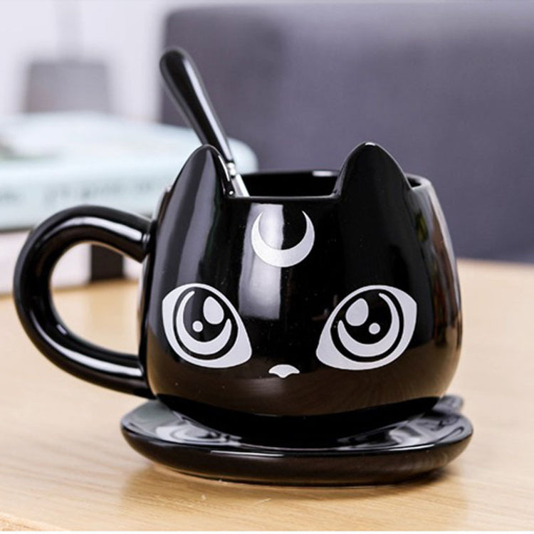 Cartoon Cat-shaped Ceramic Cup High Temperature Resistance Couple's Cups Ceramic Cup Creative Large Capacity Mug