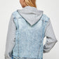 Women's Denim  Jacket with Fleece Hoodies