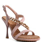 DOMEDA Metal Chain Mid Heel Sandal