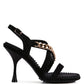 DOMEDA Metal Chain Mid Heel Sandal