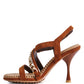 DOMEDA Metal Chain Mid Heel Sandal