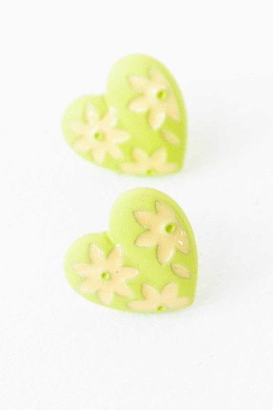 Heart-shaped earrings