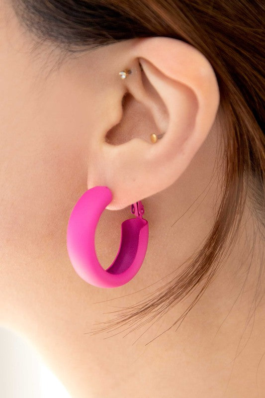 bold hoop earrings