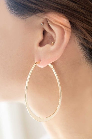 gold plated hoop earrings