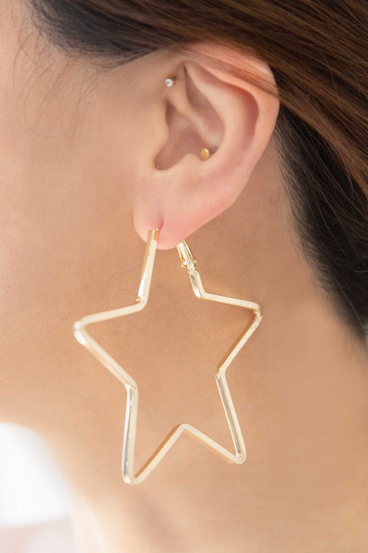 statement hoop earrings