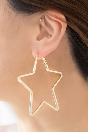 statement hoop earrings