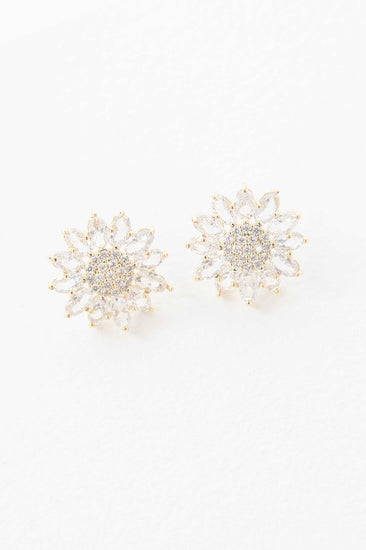 floral stud earrings