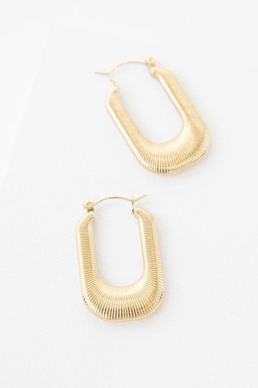 stainless steel gold earrings