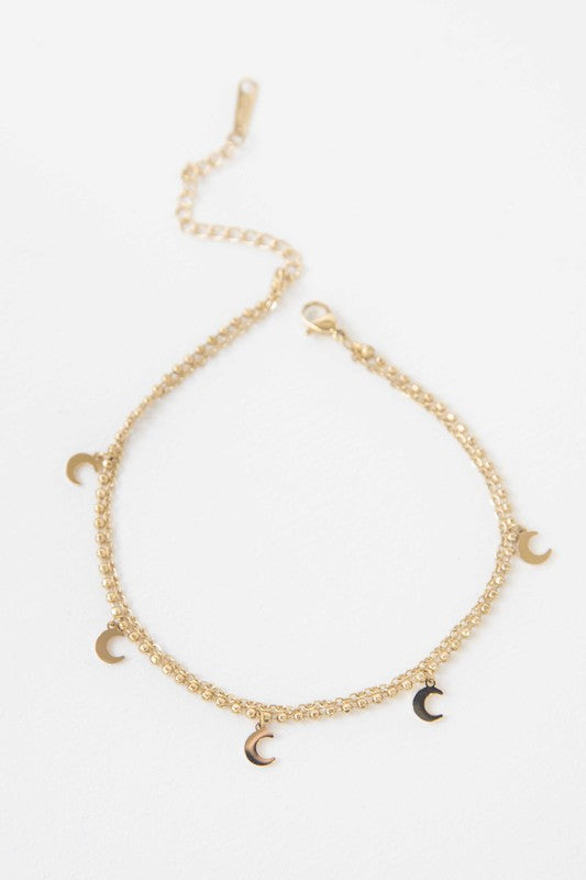 Double-layered anklet