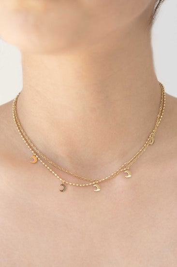 stainless steel gold necklace