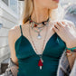 Feather Fringe Multi-Layered Necklace