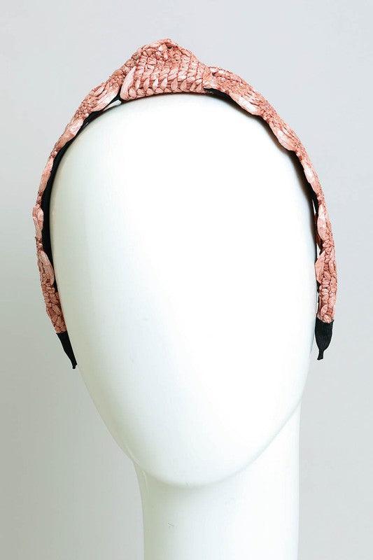 Raffia Crochet Trim Headband - Rebel K Collective