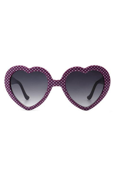 Women Mod Colorful Party Heart Shaped Sunglasses - Rebel K Collective