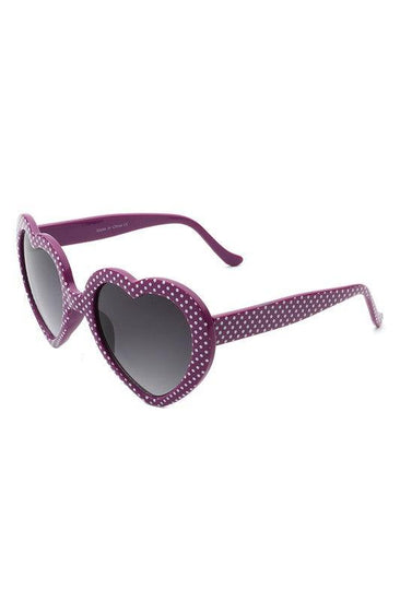 Women Mod Colorful Party Heart Shaped Sunglasses - Rebel K Collective