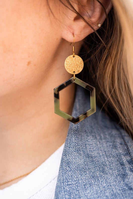 Tortoise earrings