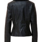 Women's Hood PU Leather Jacket