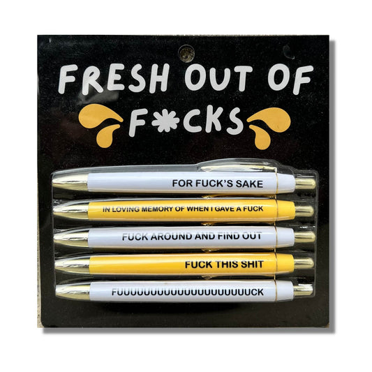 Fresh Out Of F*cks Pen Set